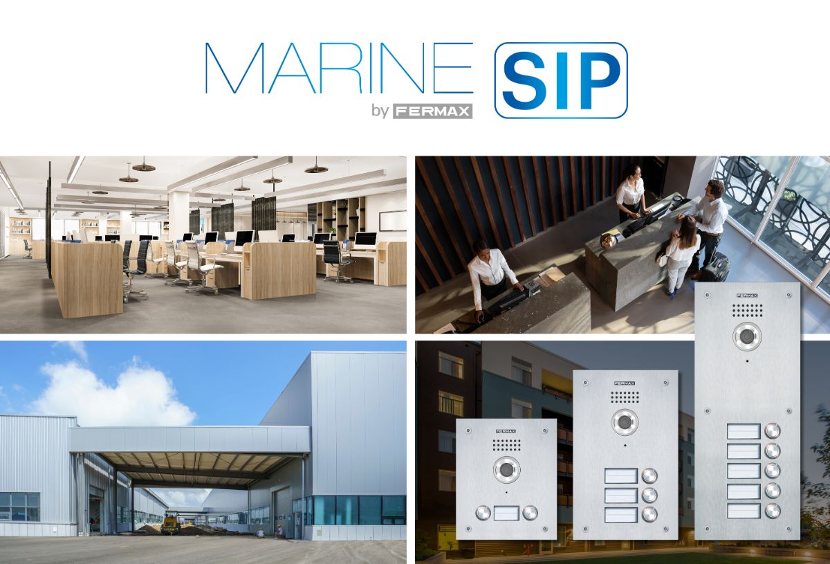 New MARINE SIP outdoor panel, compatible with IP telephony systems